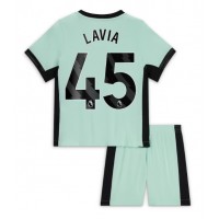Camiseta Chelsea Romeo Lavia #45 Tercera Equipación para niños 2023-24 manga corta (+ pantalones cortos)